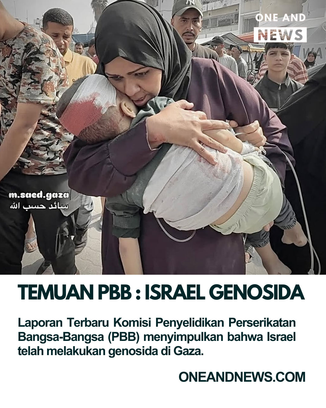 Temuan PBB : Israel Terbukti Lakukan Genosida di Gaza.